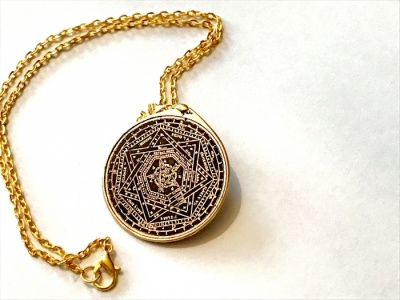 Solid Brass Sigillum Dei Ameth Talisman
